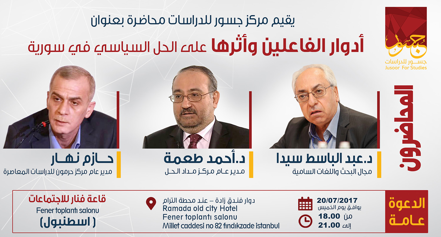 أدوار الفاعلين وأثرها على الحل السياسي في سورية