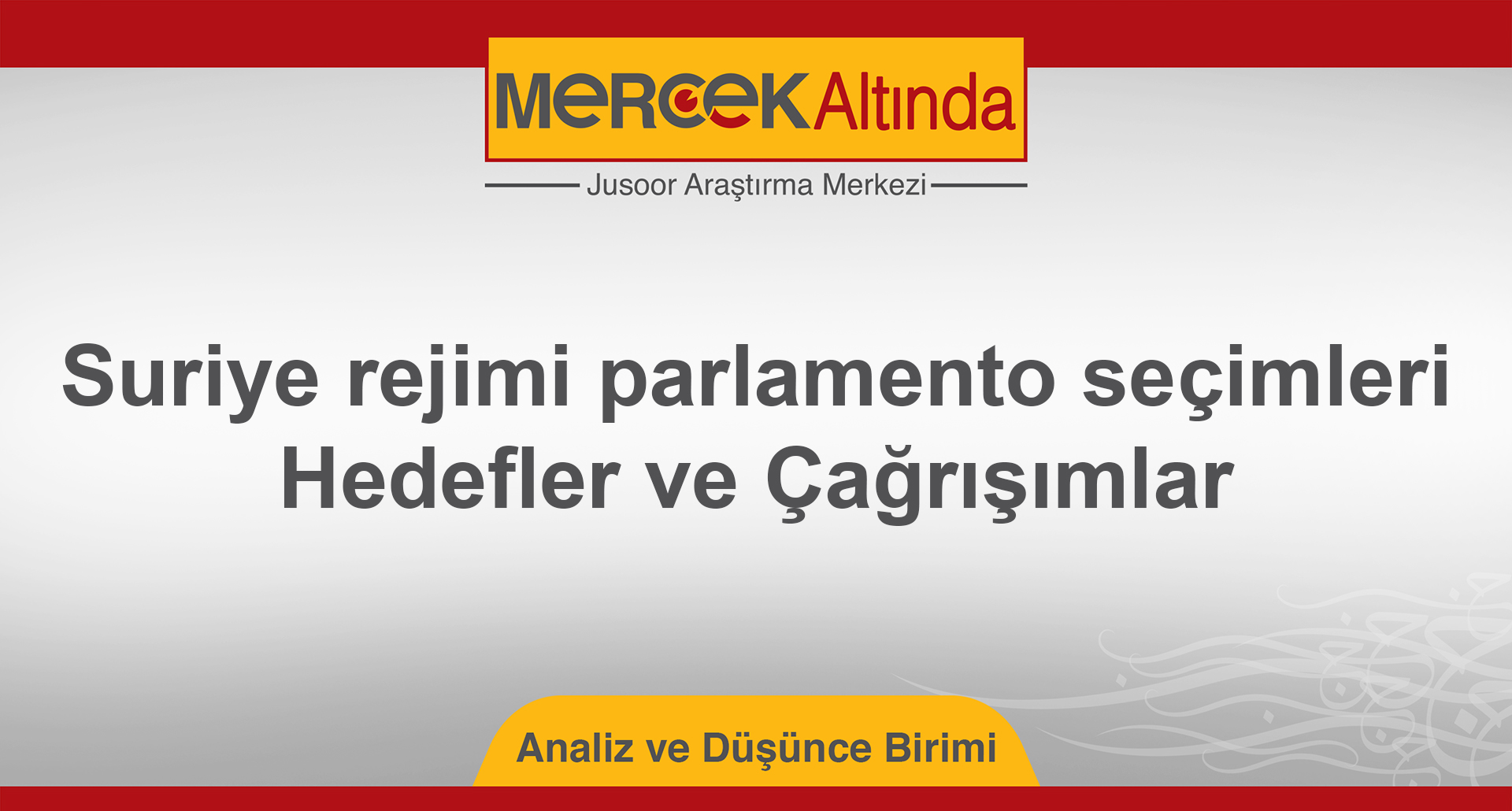 Suriye rejimi parlamento seçimleri.. Hedefler ve Çağrışımlar