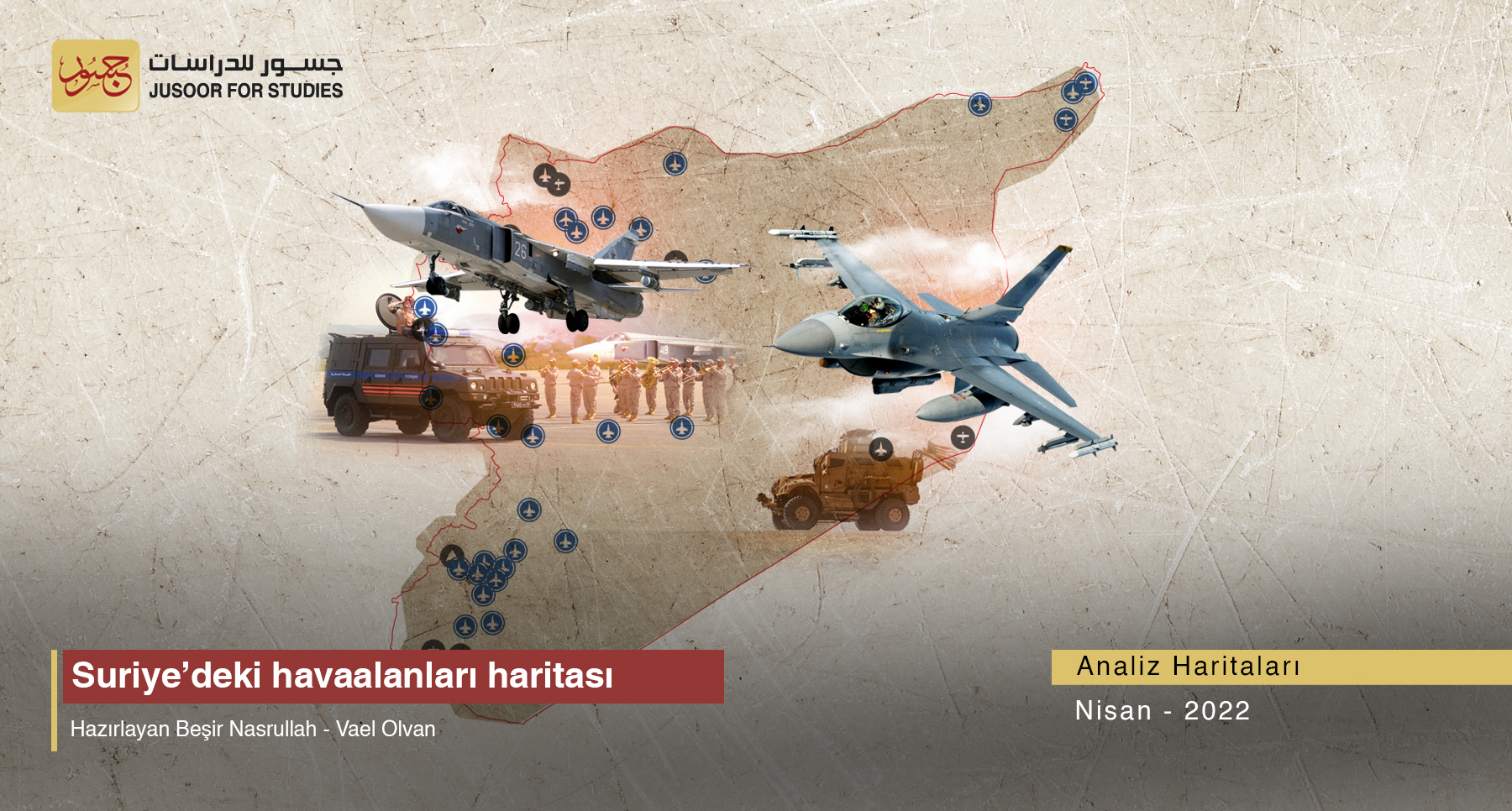 Suriye’deki havaalanları haritası