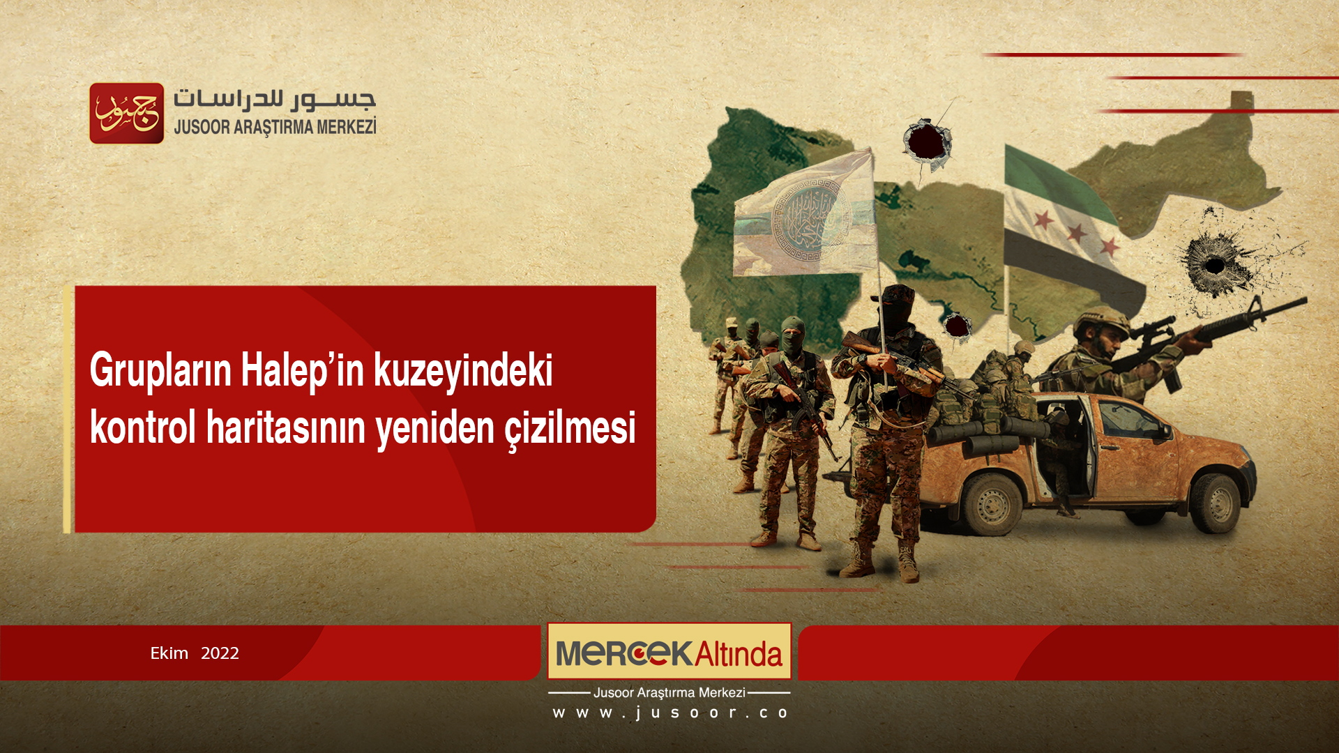 Grupların Halep’in kuzeyindeki kontrol haritasının yeniden çizilmesi